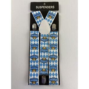 Oktoberfest Suspenders German Bavarian Alpine Costume Accessory Halloween Beer